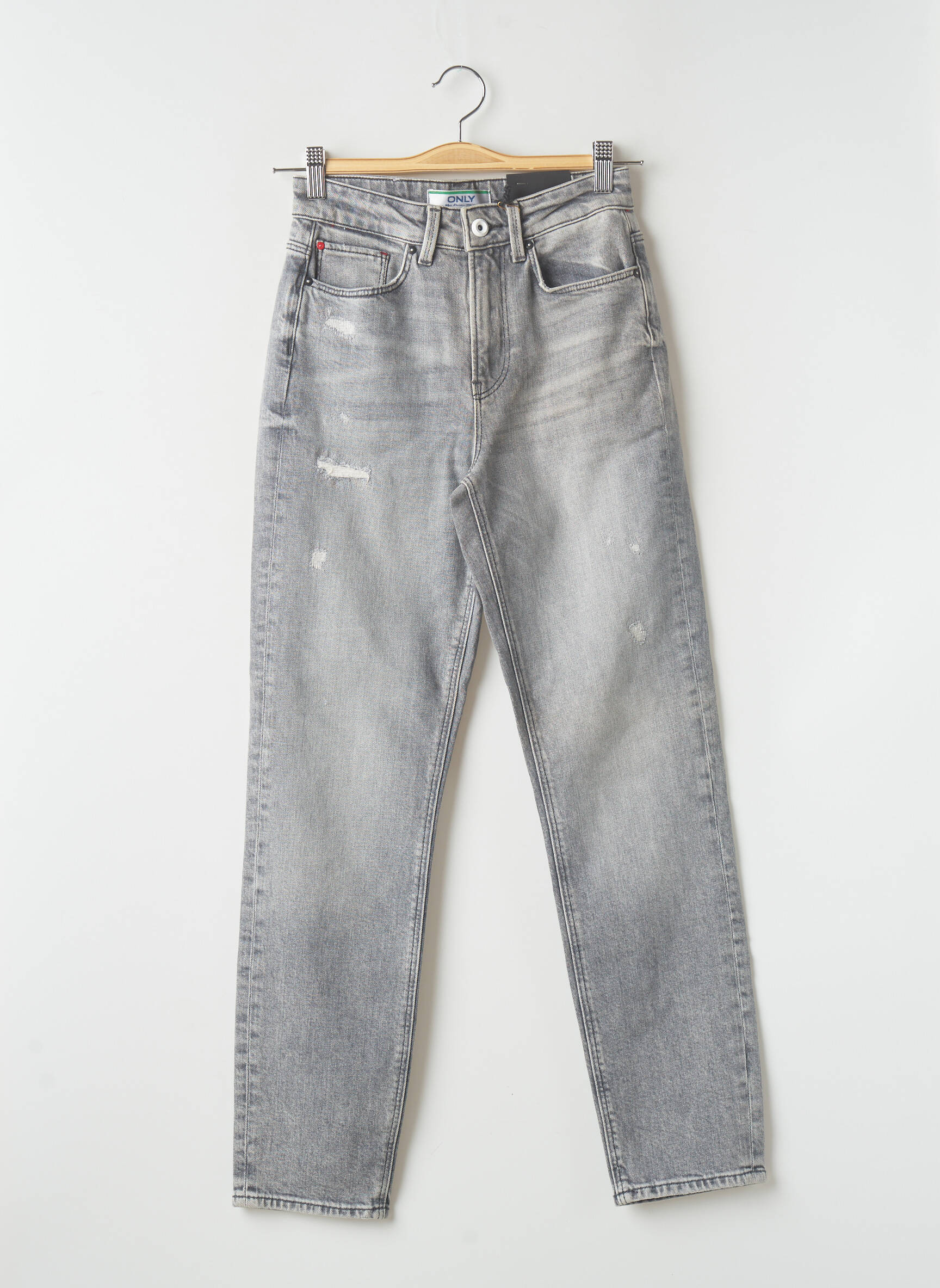 Only Jean Mom Femme couleur gris