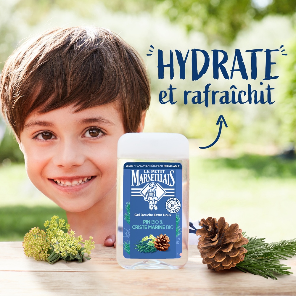 le petit marseillais Gel Douche Extra Doux Pin et Criste Marine 250 ml Gel douche