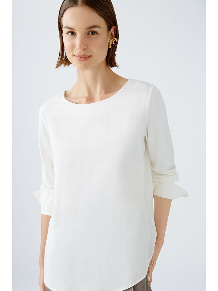 Oui Bluse in Weiß günstig kaufen