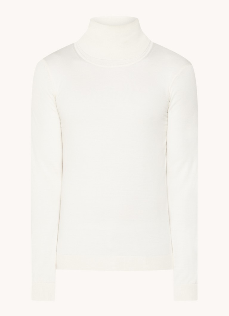 HUGO BOSS Musso-P fine-knit turtleneck sweater made of virgin wool