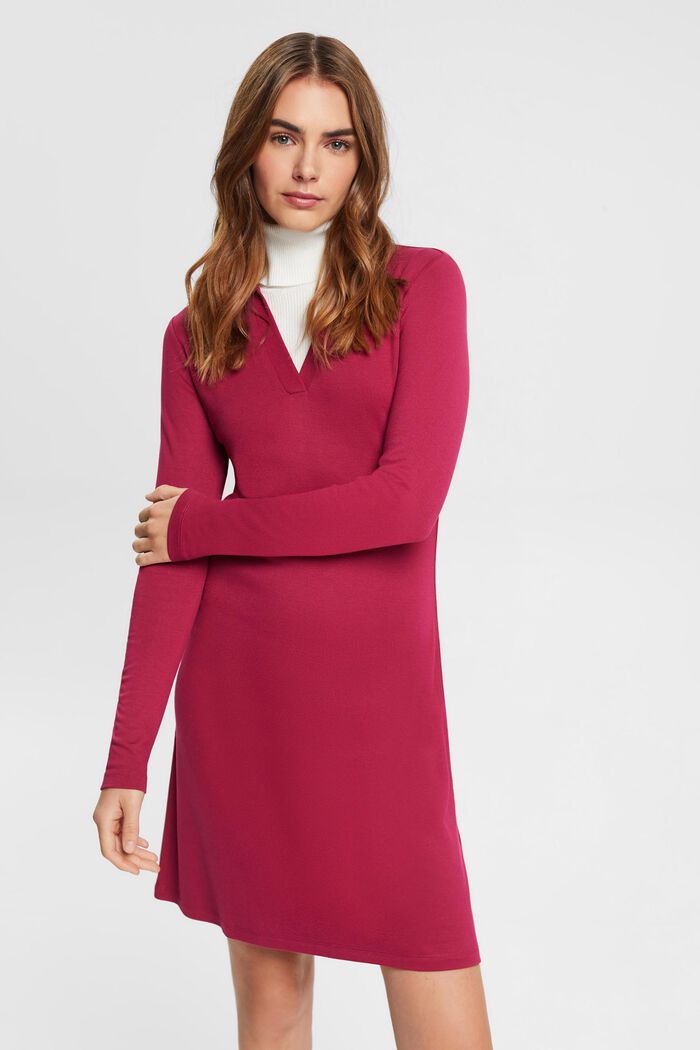 Minikleid mit Polokragen