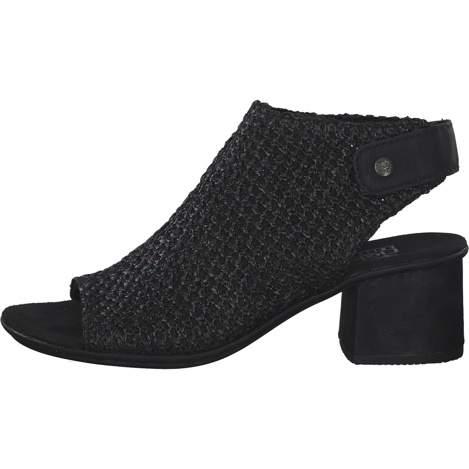 Rieker 64670, Plateau-Sandaletten, Damen, Schwarz