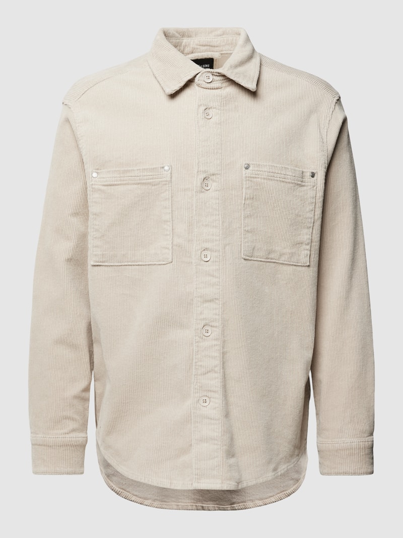 Overshirt aus Cord Modell 'TRACK' in beige