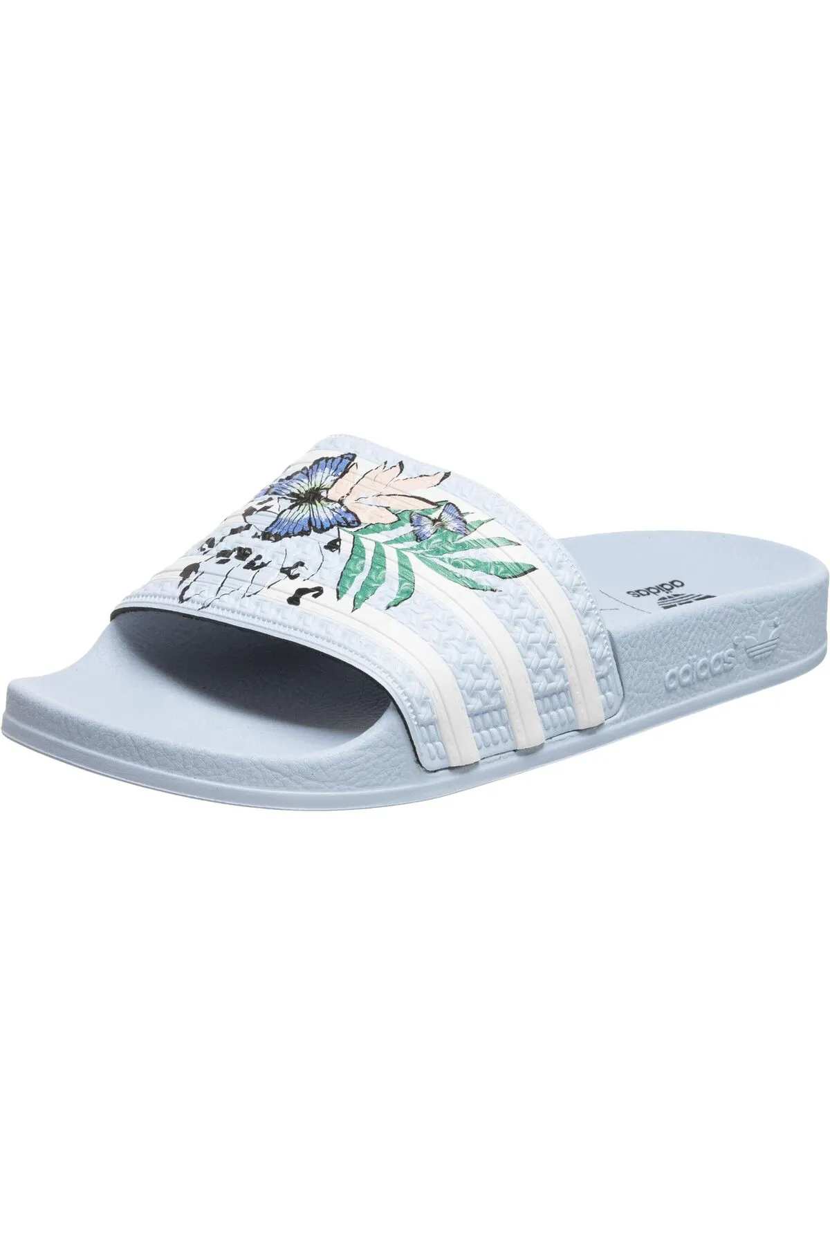 adidas  Pantolette - Blau - Flacher Absatz