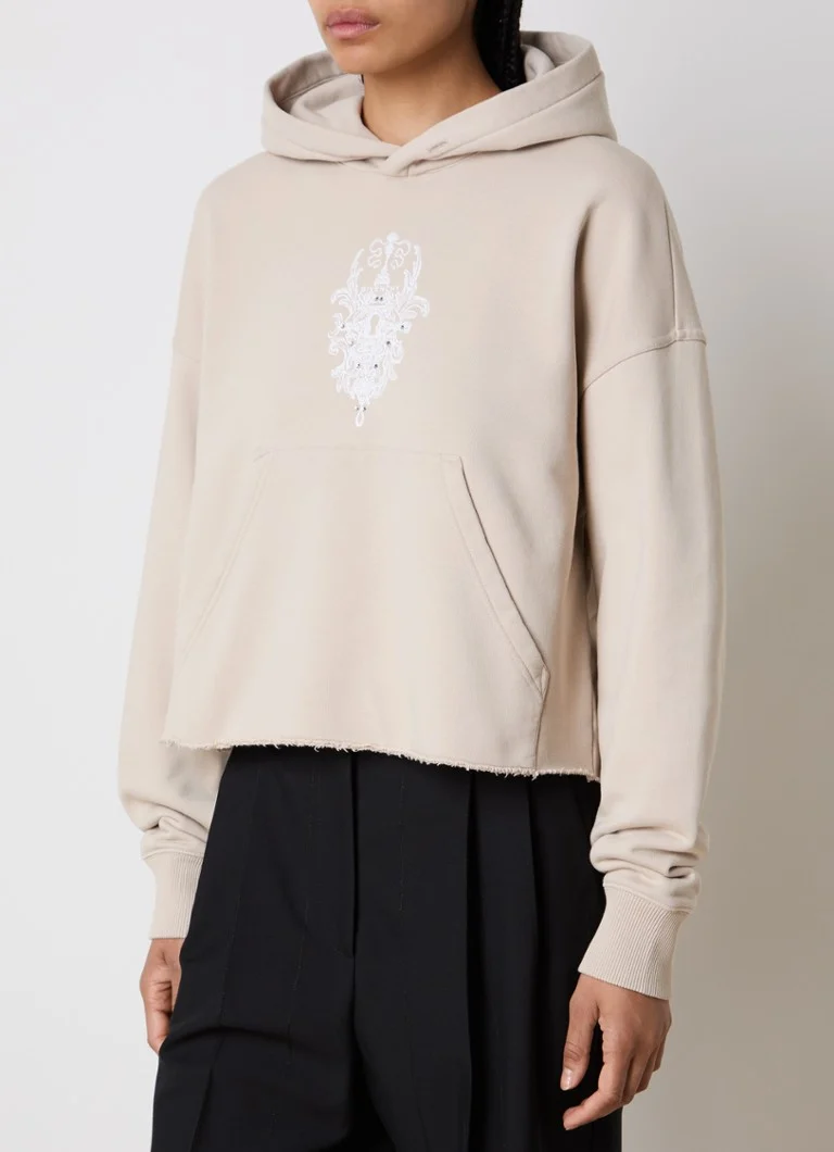 Felpa Givenchy con logo stampato e strass