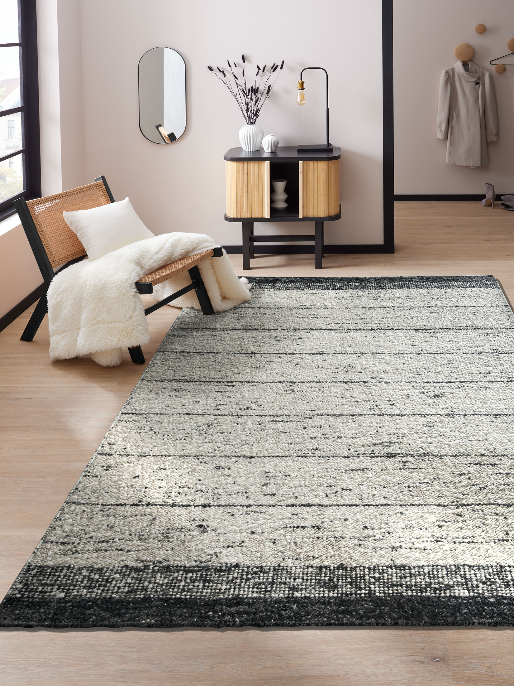 Hoerby Woll-Teppich, Dark Grey