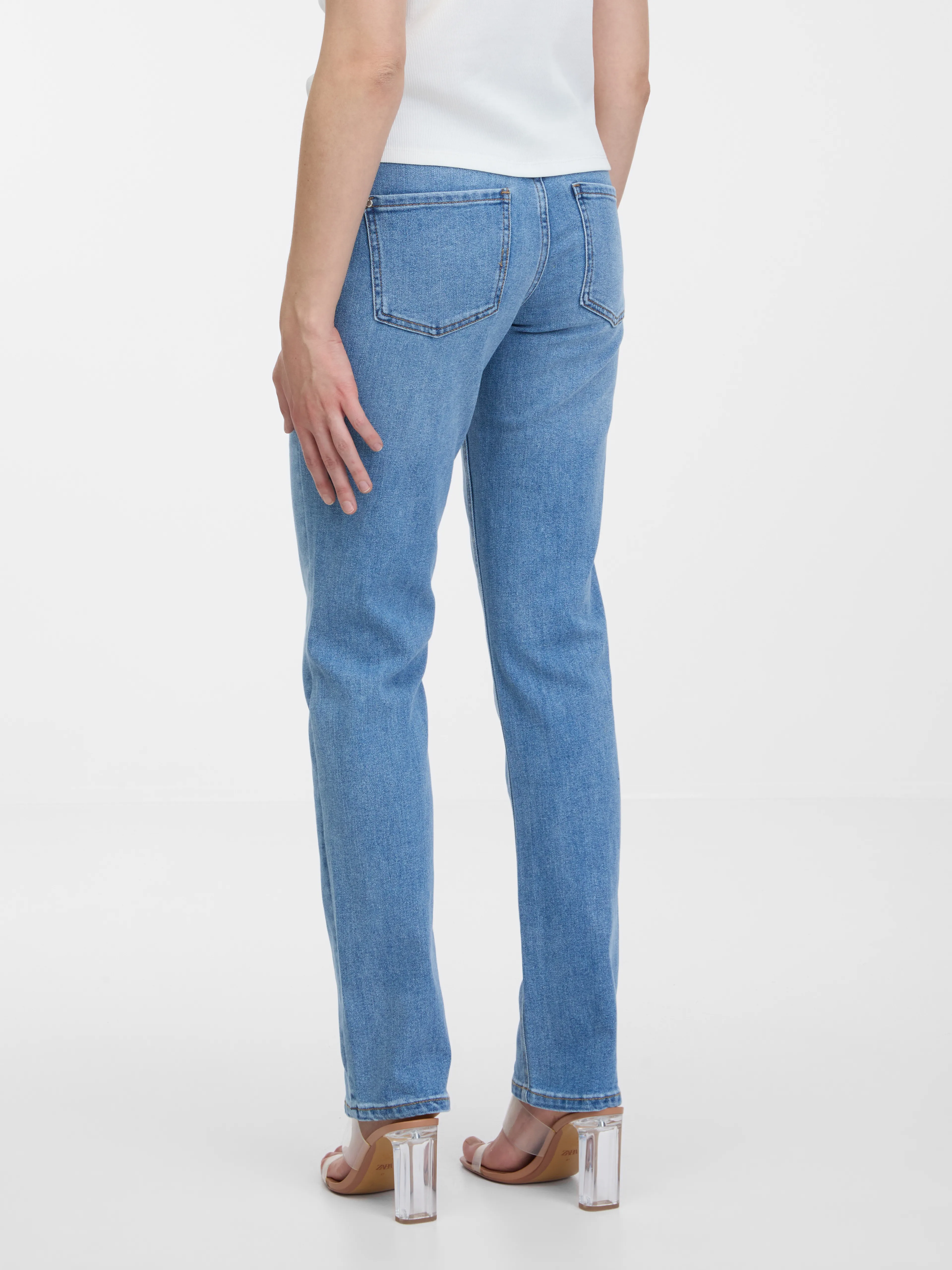 Hellblaue Damenjeans mit gerader Passform ORSAY