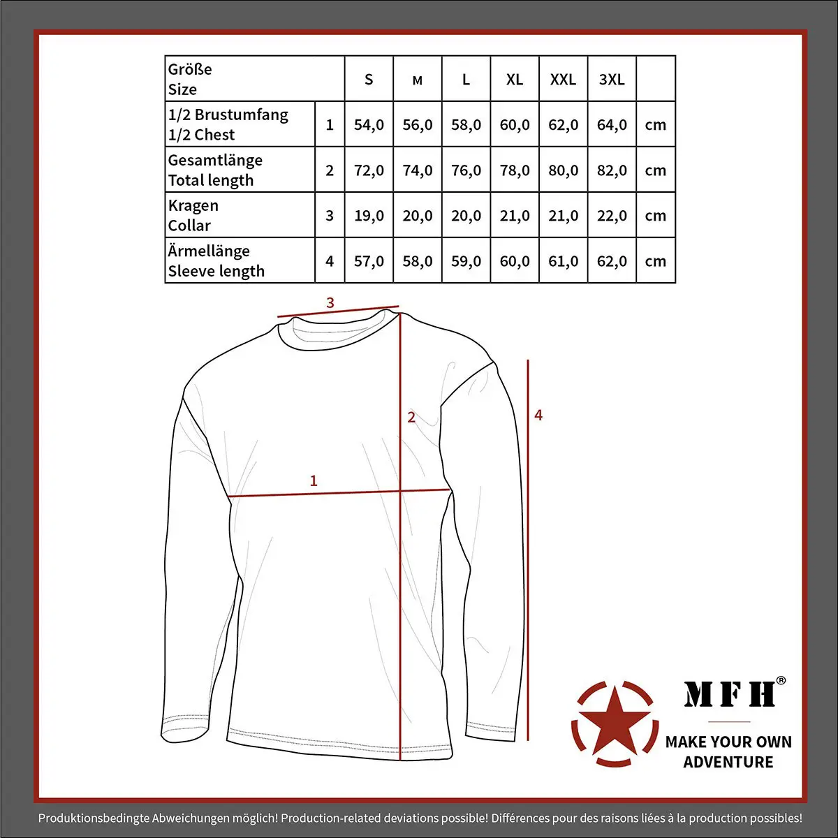 Langarmshirt CZ tarn