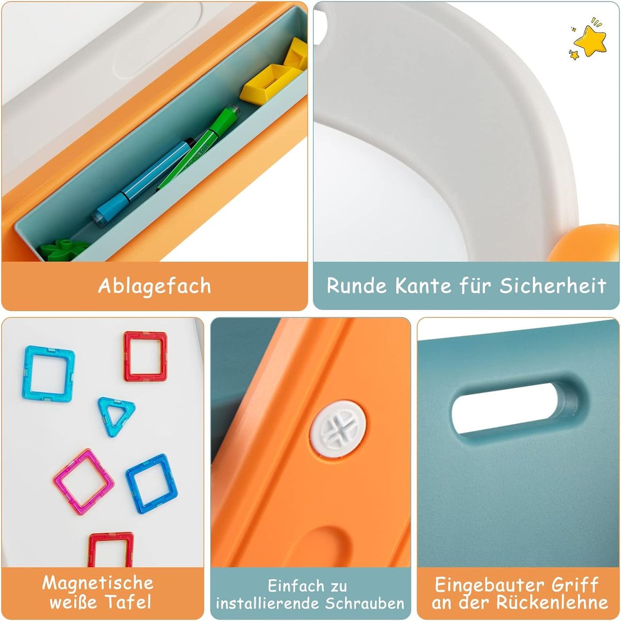 Costway 2 in 1 Kinder Staffelei