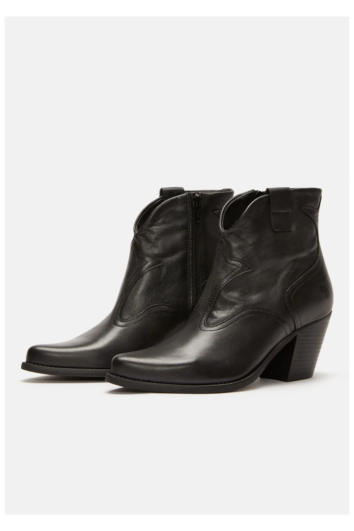 Felmini  Stiefelette - Schwarz - Blockabsatz