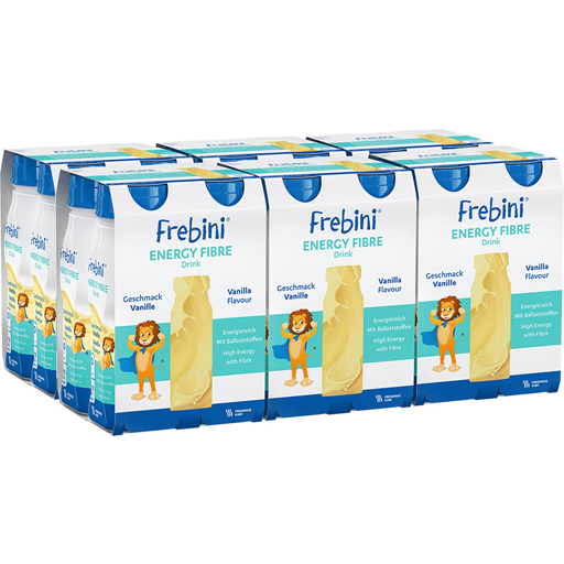 FREBINI Energy Fibre Drink Vanille Trinkflasche  6X4X200 ml  Flüssigkeit