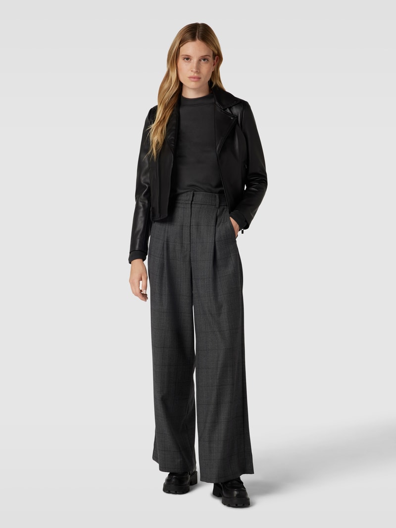 Longsleeve mit Stehkragen Modell 'LULLU' in schwarz