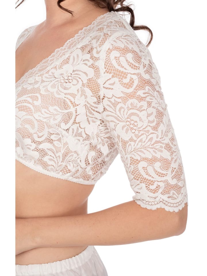 MarJo Dirndlbluse HARISA-LISA in offwhite günstig kaufen