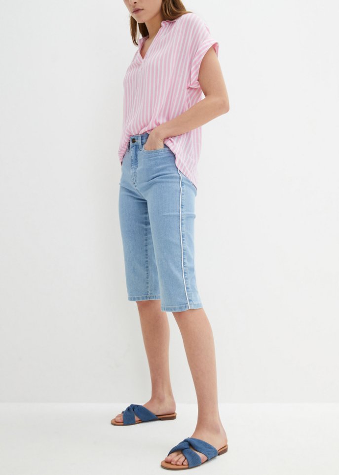 Komfort-Stretch-Jeans-Bermuda