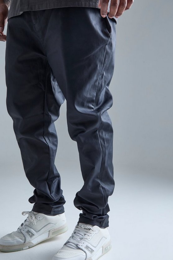 Plus beschichtete Skinny Twill Hose