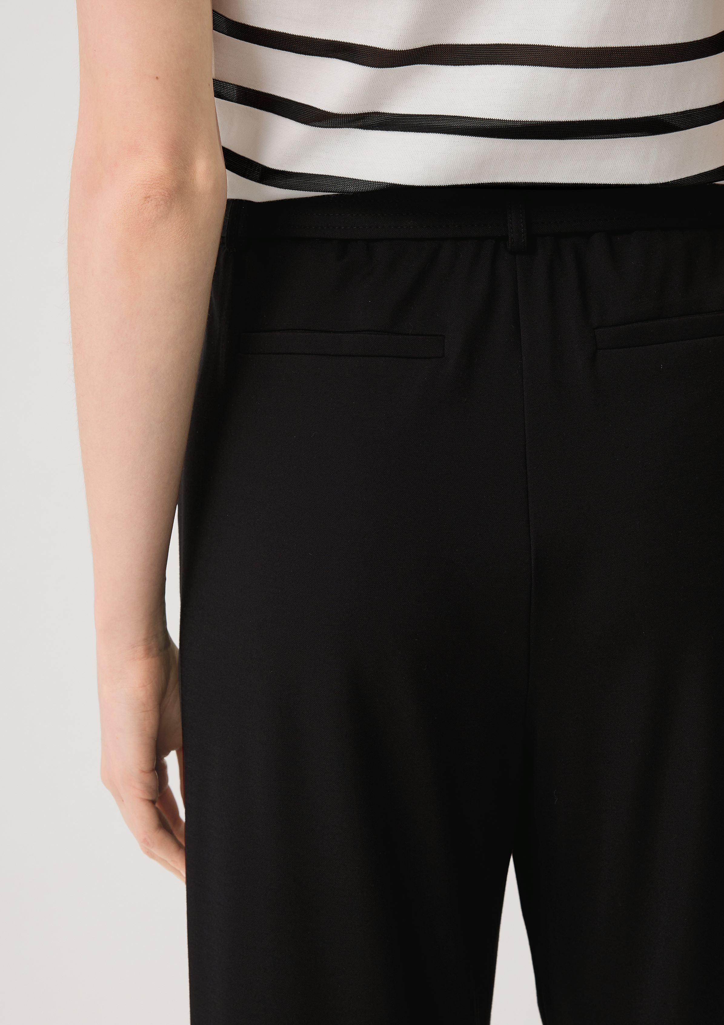 Loose: Hose aus Viskosemix - schwarz