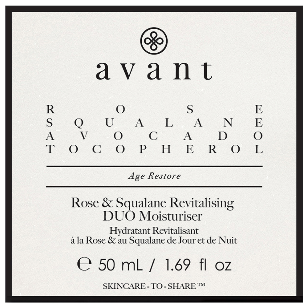 Avant Skincare Hydratant Revitalisant à la Rose & au Squalane de Jour et de Nuit Crème de nuit
