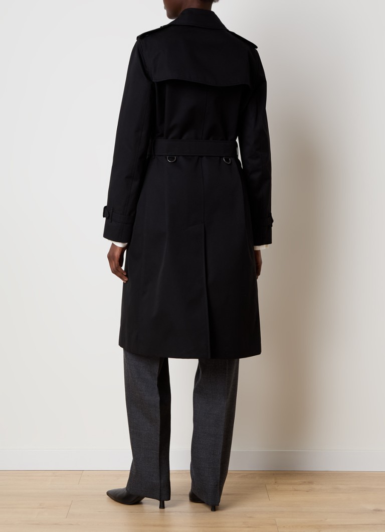 Trench doppiopetto Burberry Kensington con cintura