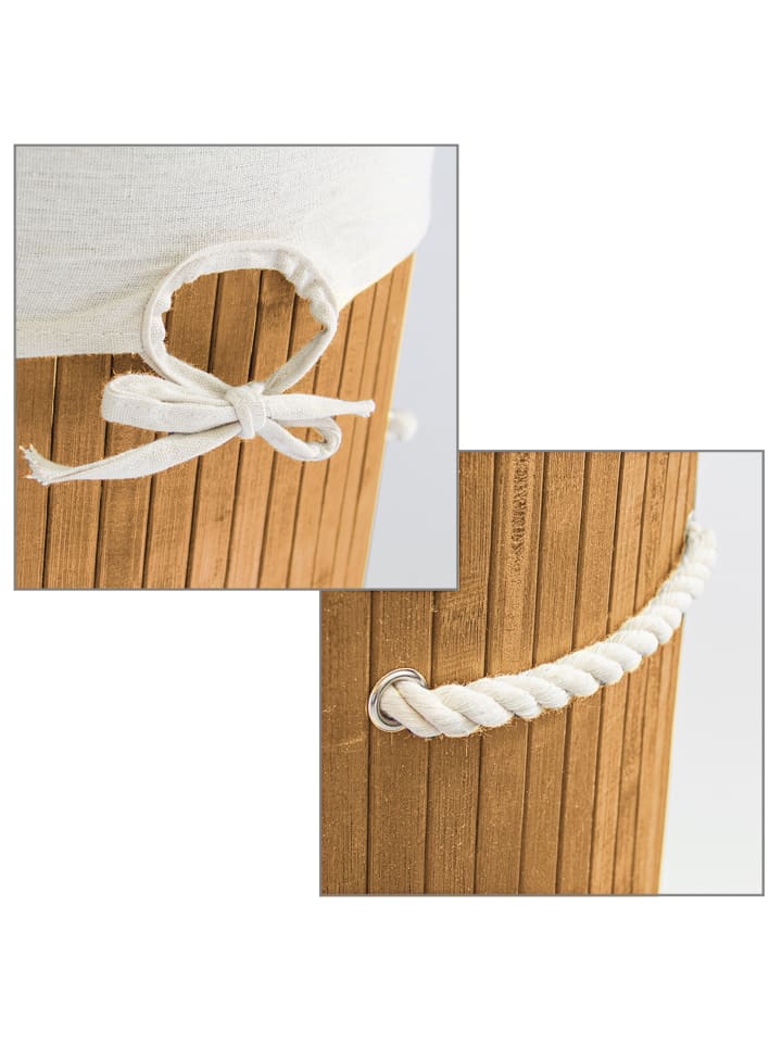 relaxdays Wäschekorb Natur - (H)65 x Ø41 cm günstig kaufen onesize