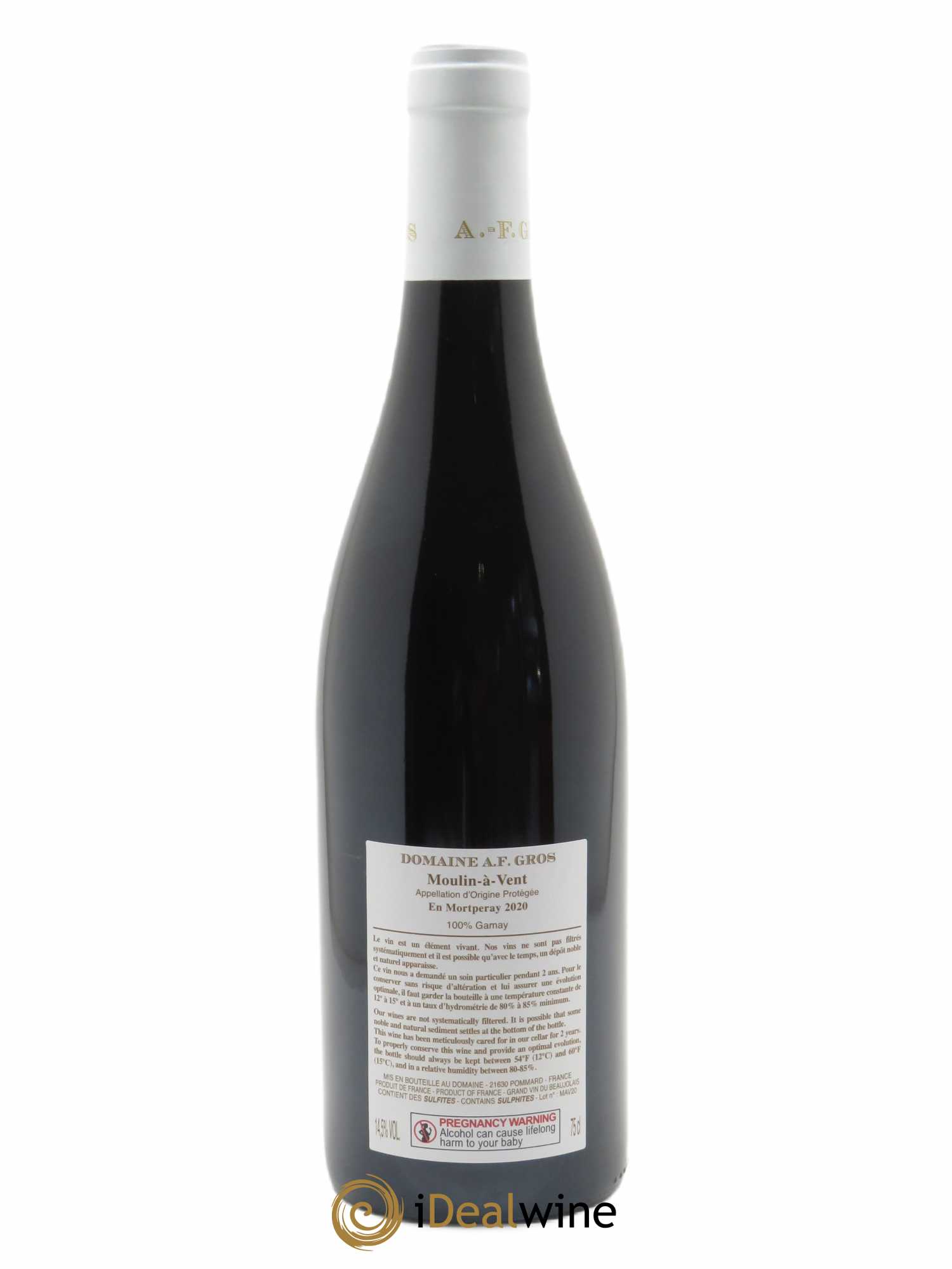 Moulin à Vent En Mortperay A.-F. Gros  2020 - Lot de 1 Bouteille
