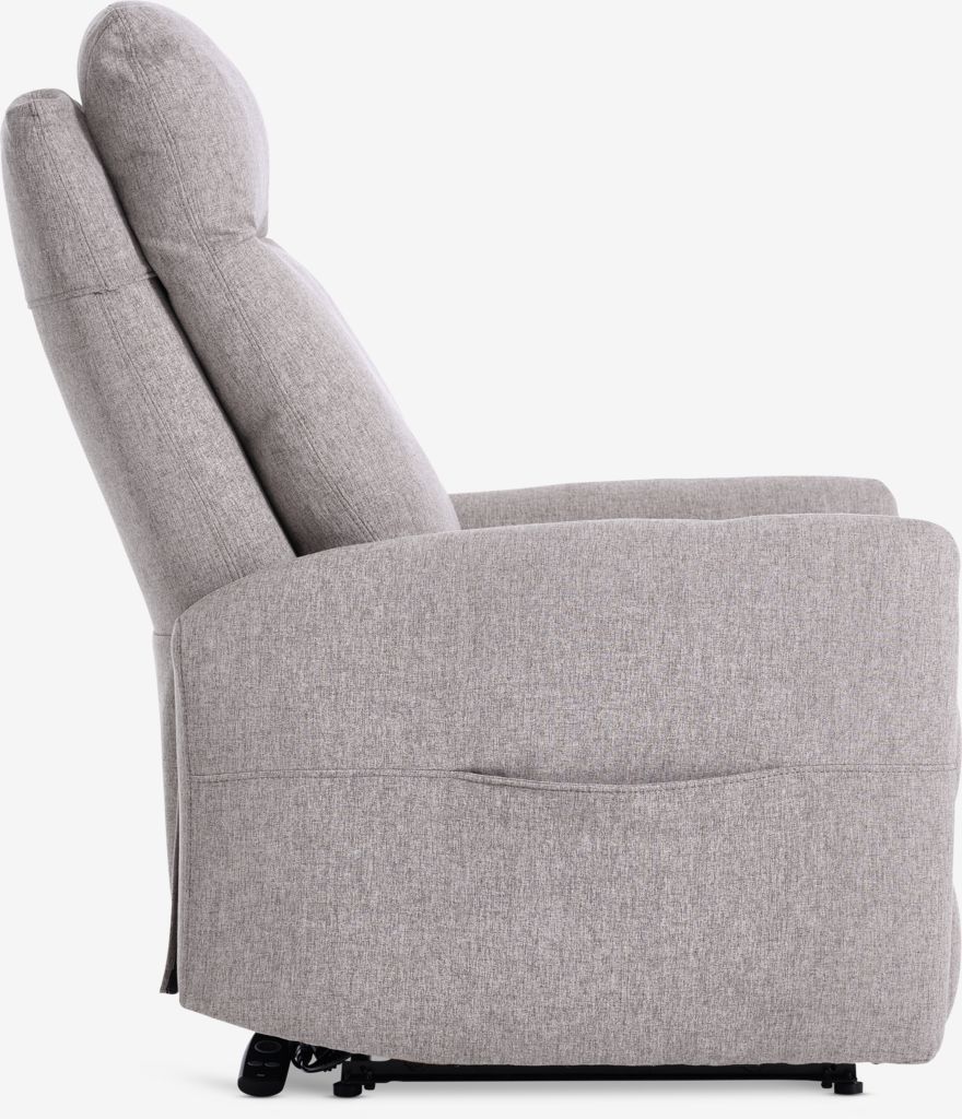 Fauteuil de massage VONSILD, tissu gris clair VONSILD