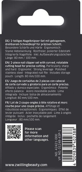 ZWILLING Beauty Classic Nagelknipser-Set - red Nagelknipser