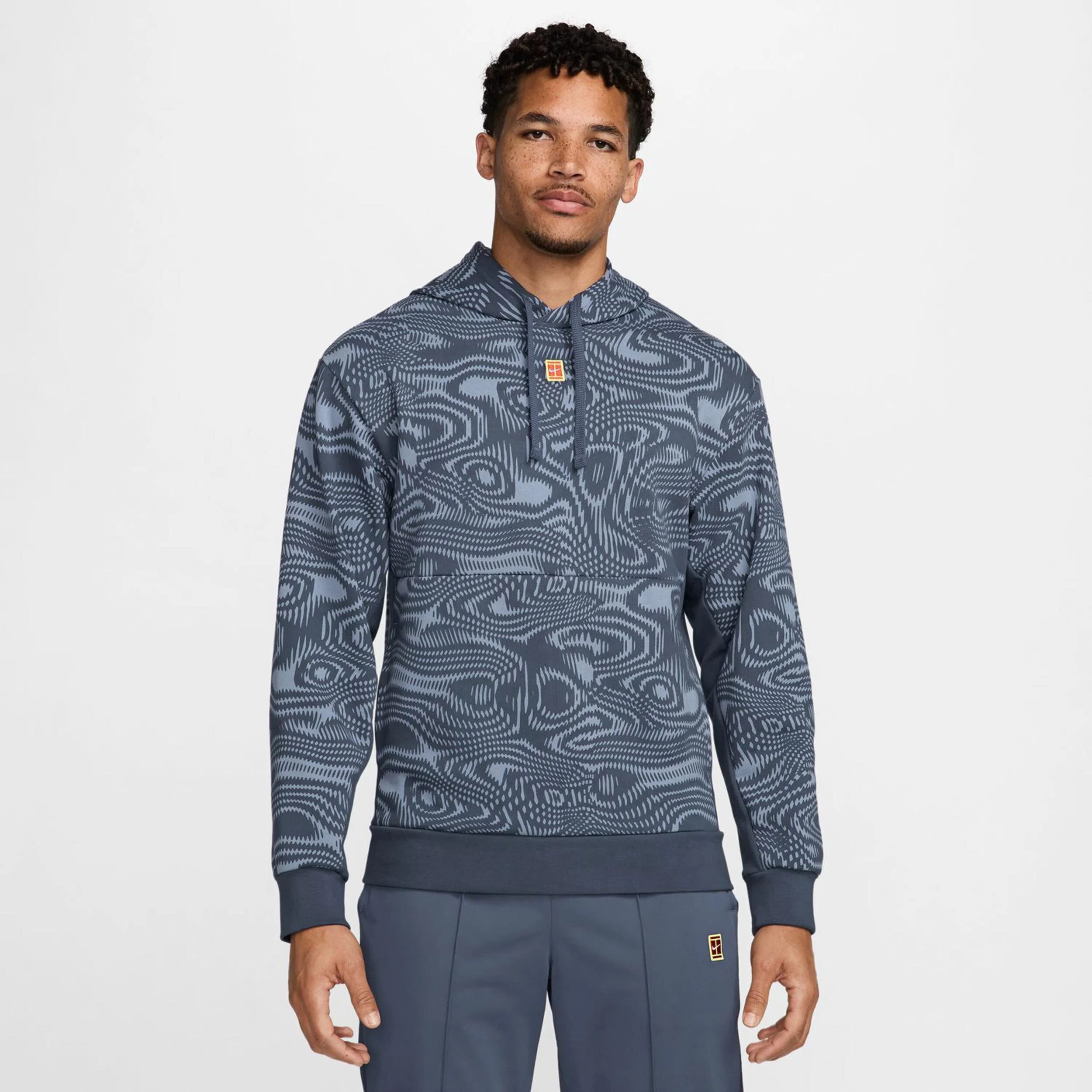 Dri-Fit Heritage Fleece Hoody Herren - Blau