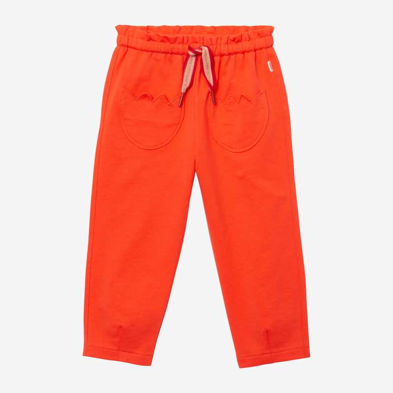 Pantalon bébé fille molleton orange Catimini