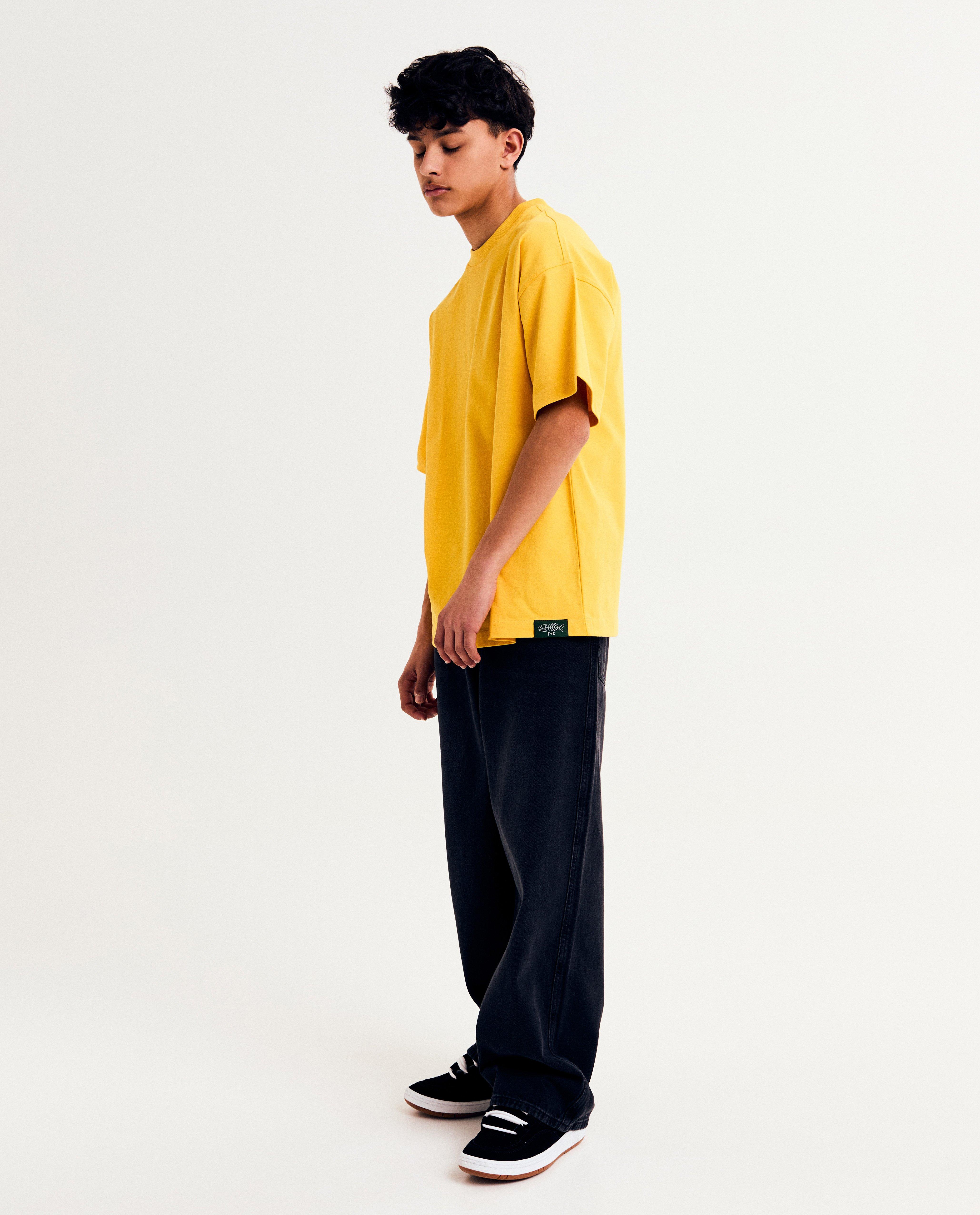 Tricou galben Fish & Chips