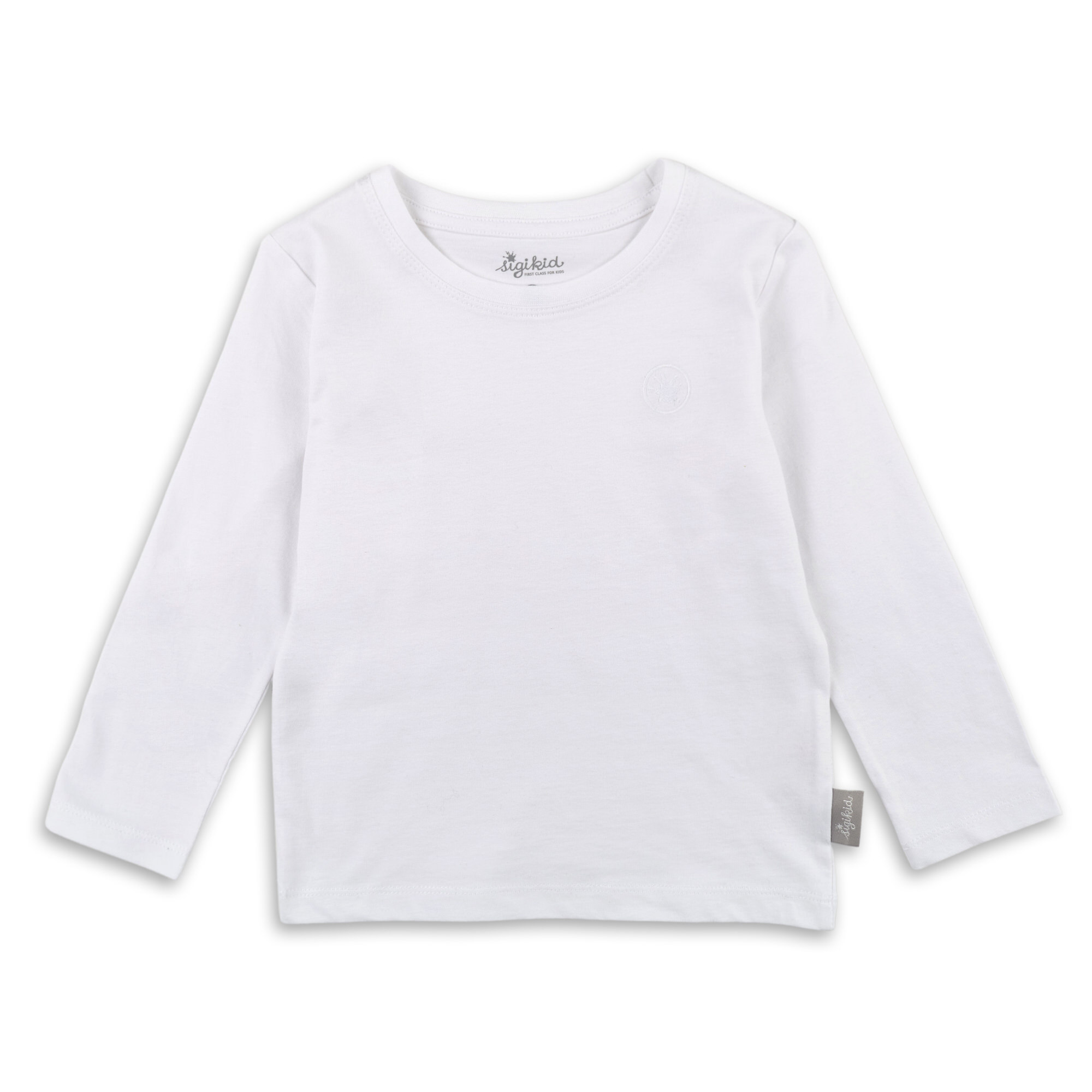 Kinder Langarmshirt im 2er Pack, weiß