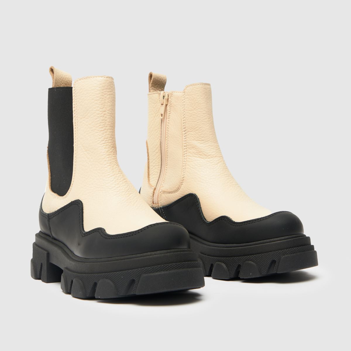 Steve Madden svarta & vita merilyn flickor junior stövlar