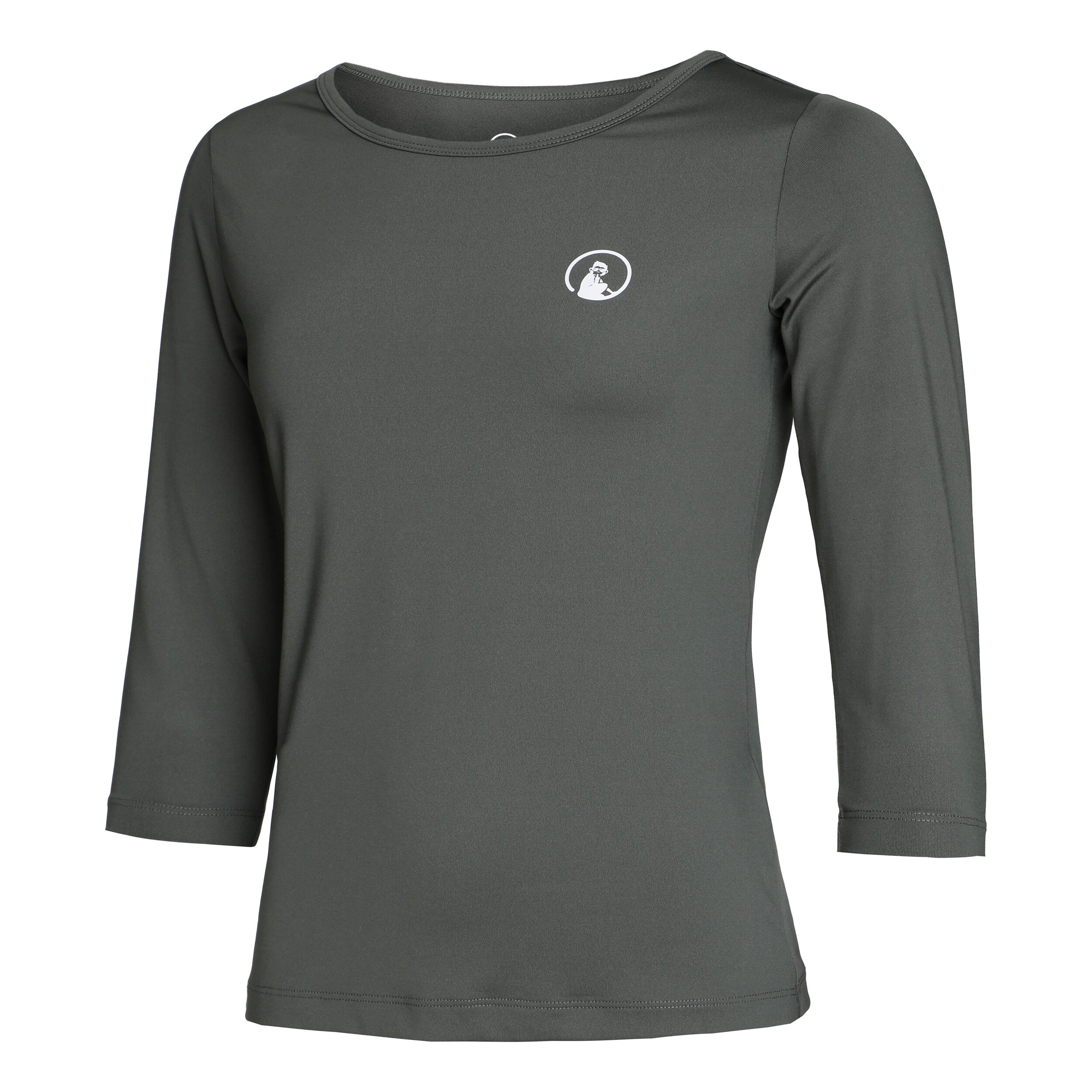 Mixed Longsleeve Damen - Khaki, Weiß
