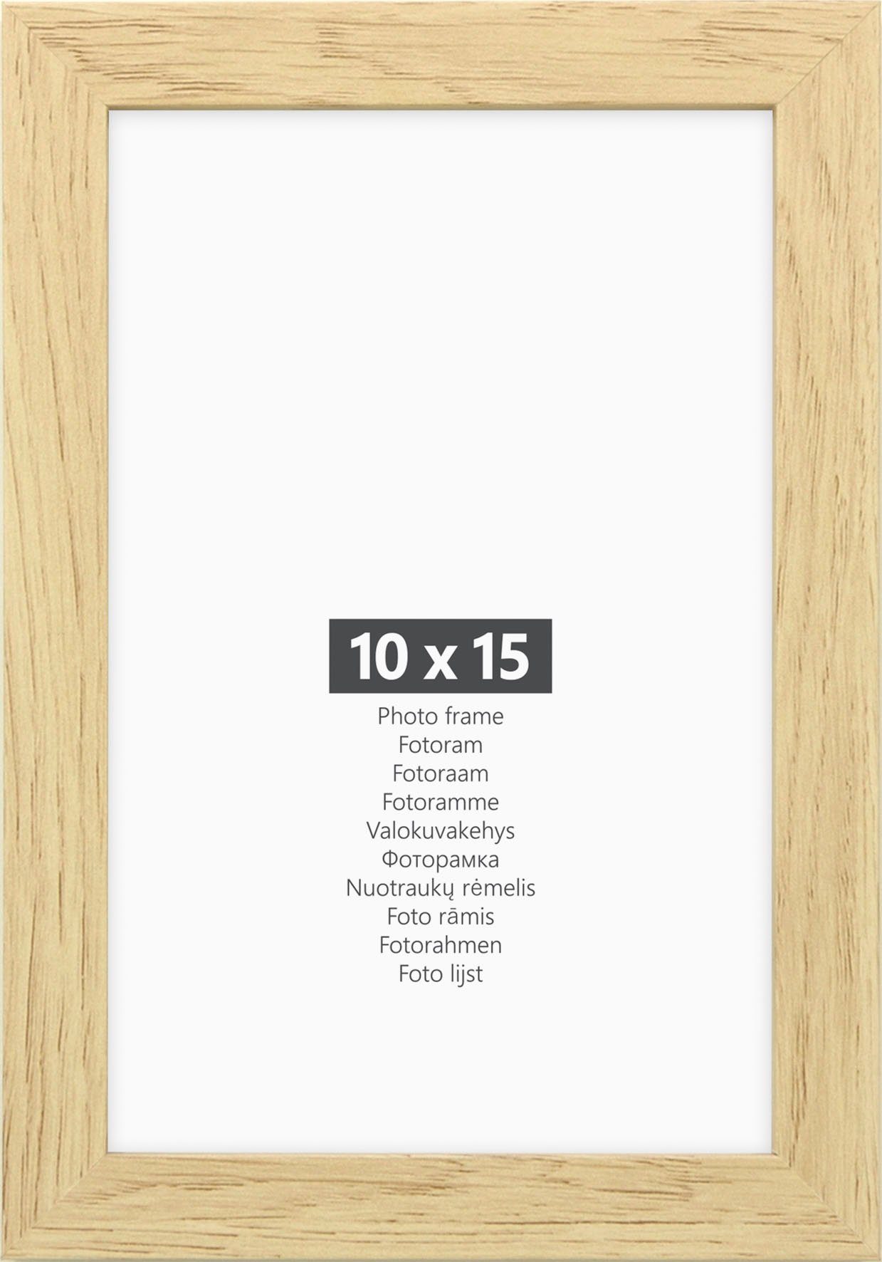 andas Bilderrahmen-Set Bilderrahmen 10er, (Set, 10 St), 2x 21x30 (DIN A4) + 4x 15x20 (DIN A5) + 2x 10x15 + 2x 13x18 cm