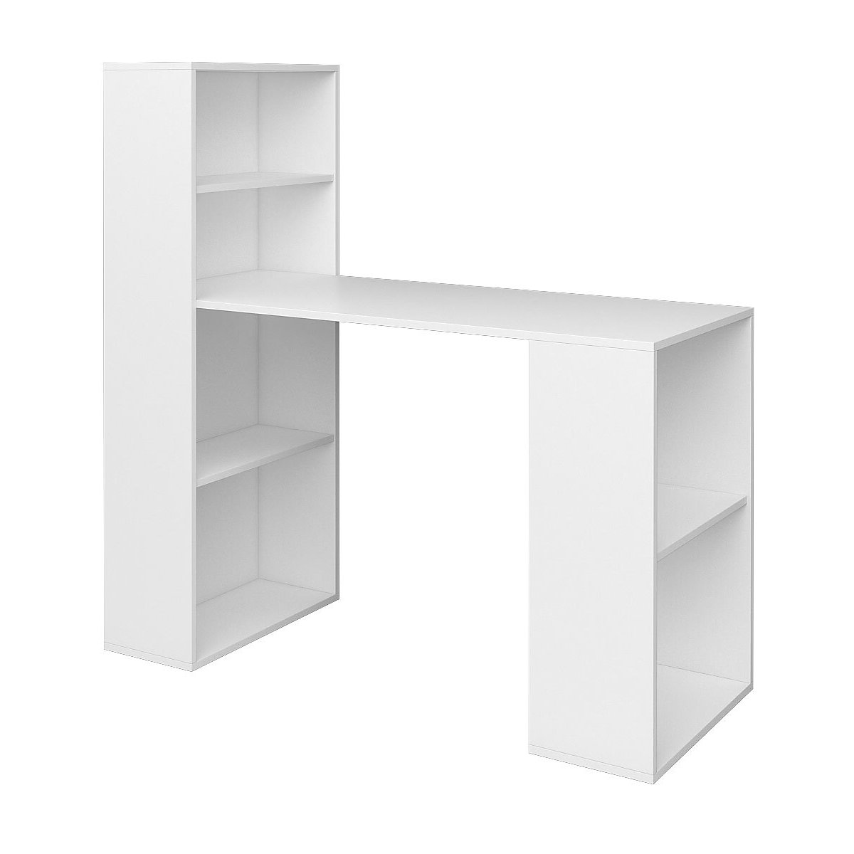 Schreibtisch Computertisch Wels 120x52x121cm mit 6 offenen Fächern