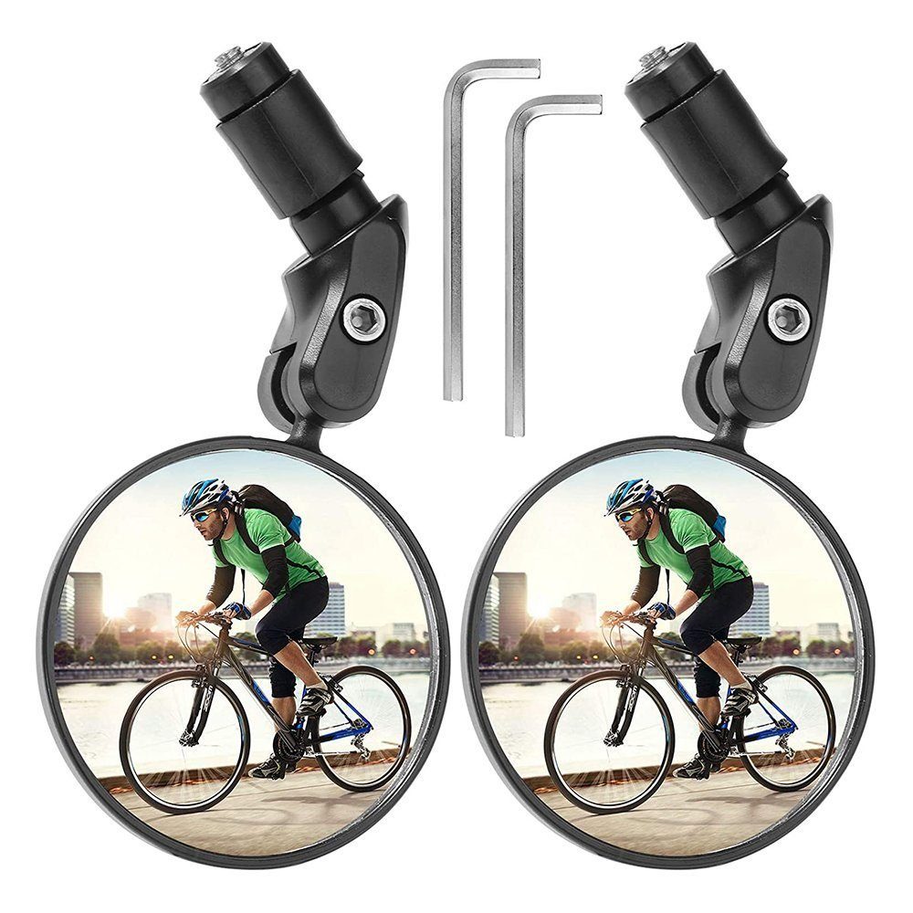 EBUY Fahrradreflektor Verstellbarer 360-Grad-Weitwinkel-Fahrradspiegel, (2 St)