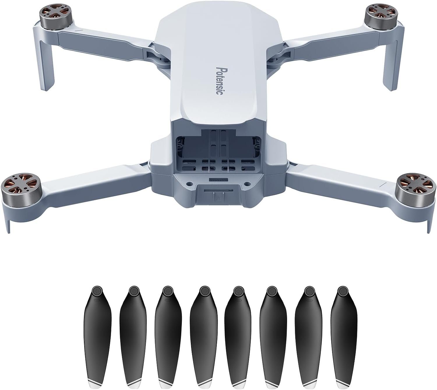 Potensic Drohne (Potensic ATOM Ersatzdrohne mit Gimbal, enthält einen Satz Propeller, Fernsteuerung, nur für Reparatur und Ersatz kann nicht alleine fliegen)