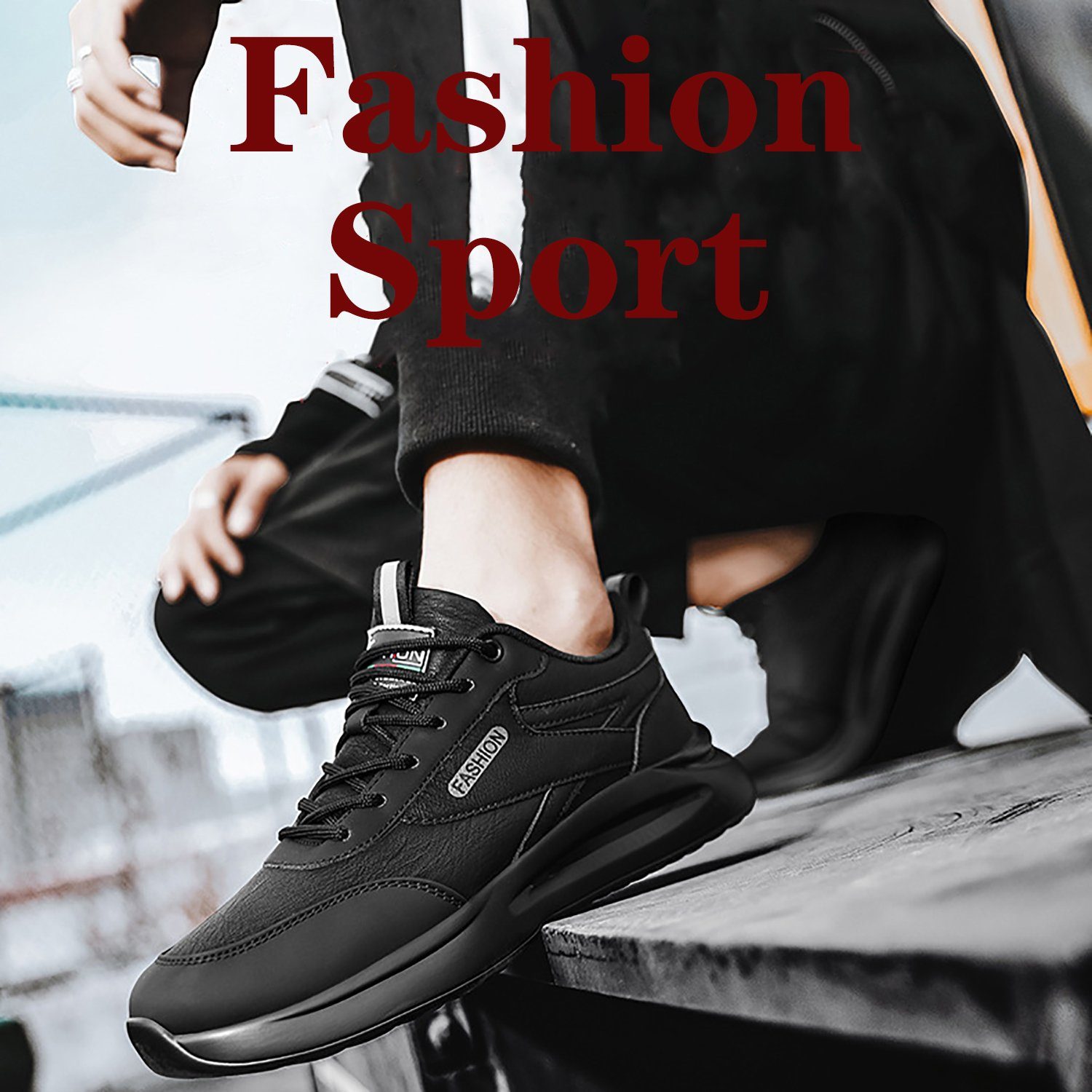 Daisred Herren Wasserdicht Laufschuhe Turnschuhe leicht Kochschuhe Sneaker