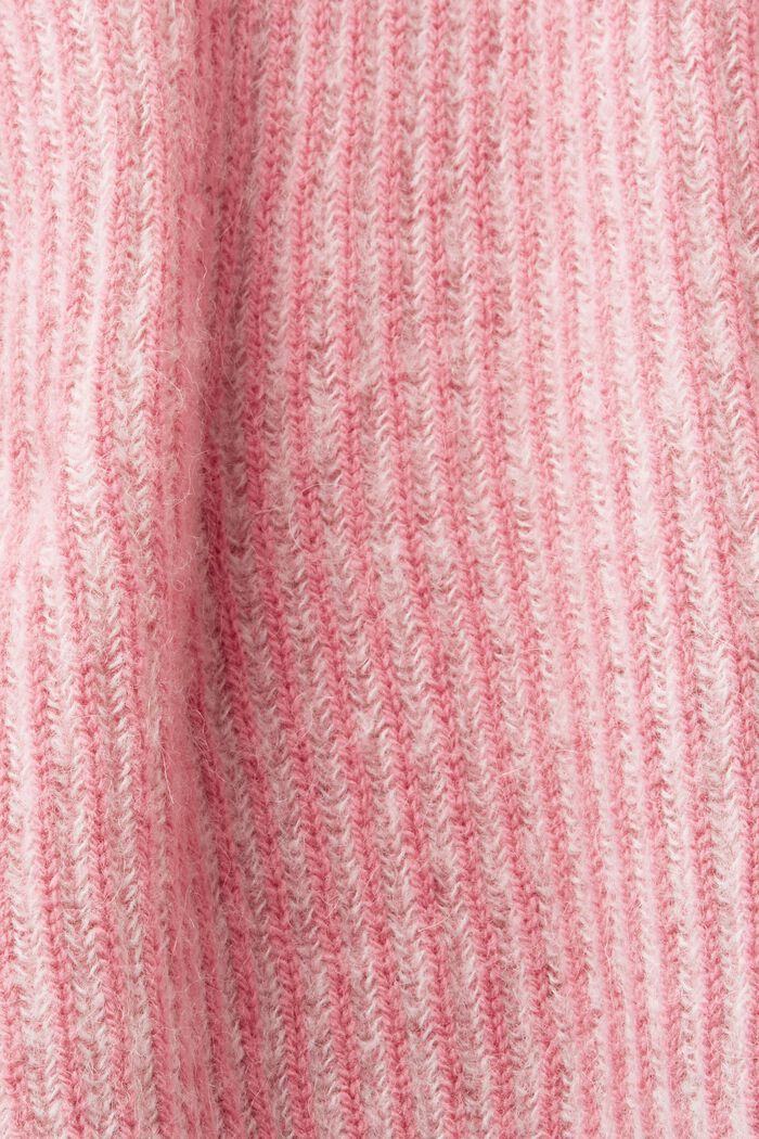 Zweifarbiger Pullover mit Alpaka