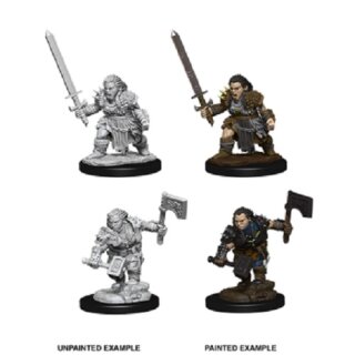 Female Dwarf Barbarian: Pathfinder Battles Deep Cuts Unpainted Minis