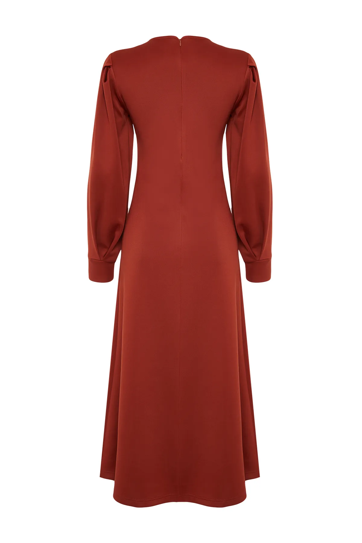 Trendyol Modest  A-Linien-Strickkleid aus Scuba-Stoff in Tile-Optik - TCTSS24EB00110