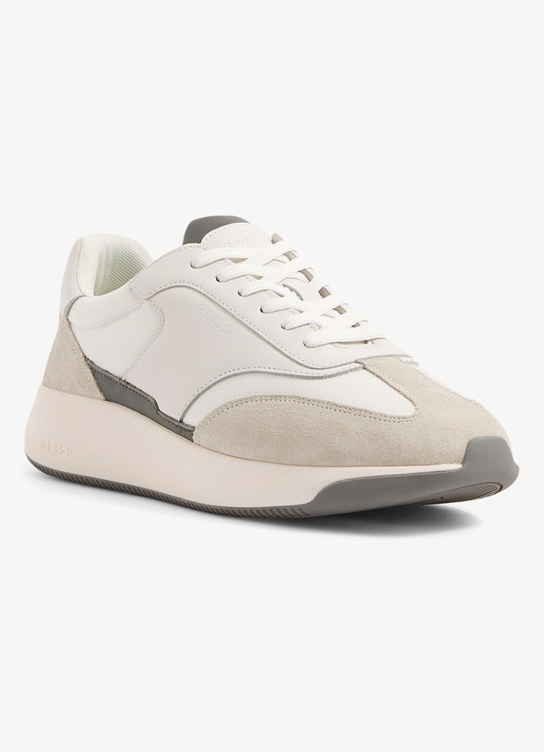 Sneakersy Reiss Emmett z siateczki ze wstawkami ze zamszu i skóry.