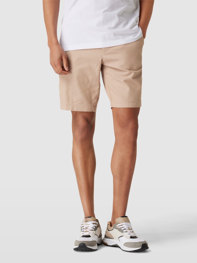 Chino-Shorts mit französischen Eingrifftaschen Modell 'Slice' in beige