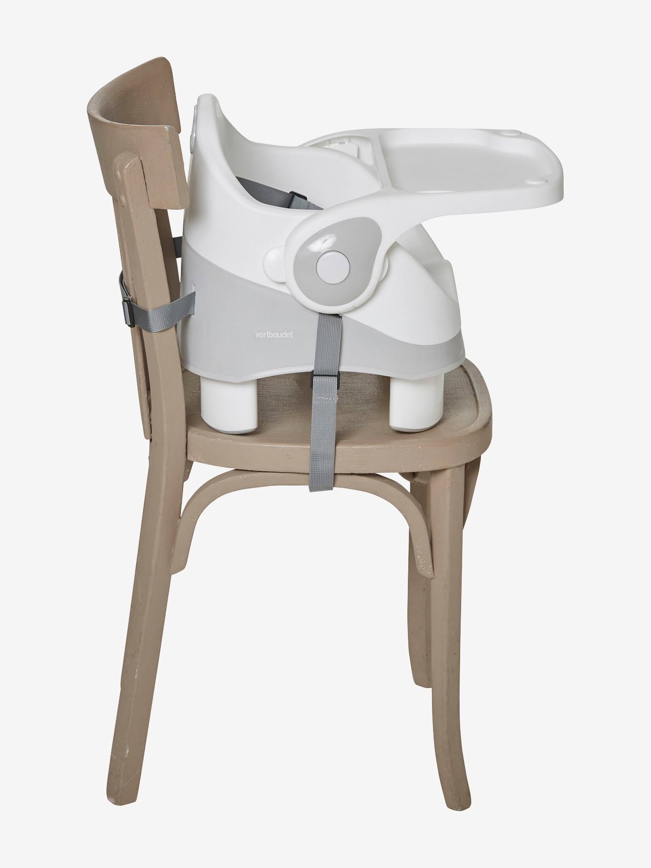 Rehausseur de chaise rigide gris/blanc