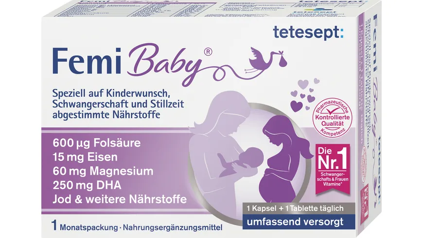 tetesept Femi Baby® 30 Tabletten + 30 Kapseln