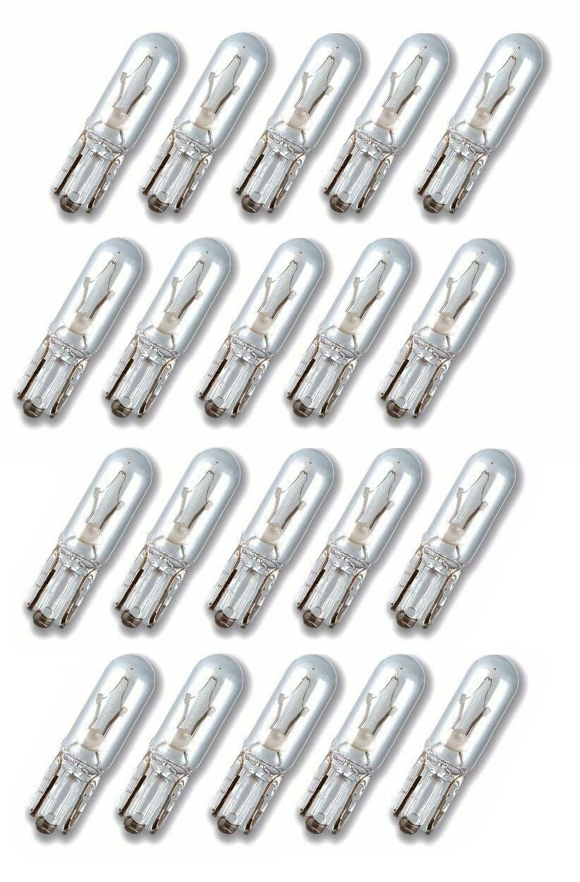 Kummert Business KFZ-Ersatzleuchte 20x Glühlampe T5 W1,2W Glassockel 12V