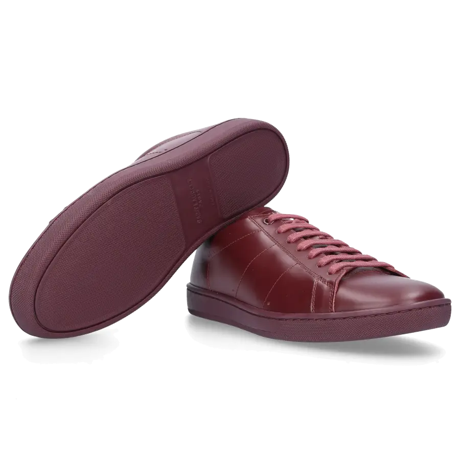 Saint Laurent - Sneaker low SL/06 Kalbsleder Logo bordeaux - rot