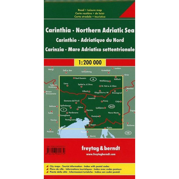 Kärnten - Nördliche Adria 1 : 200 000 - Wanderkarte
