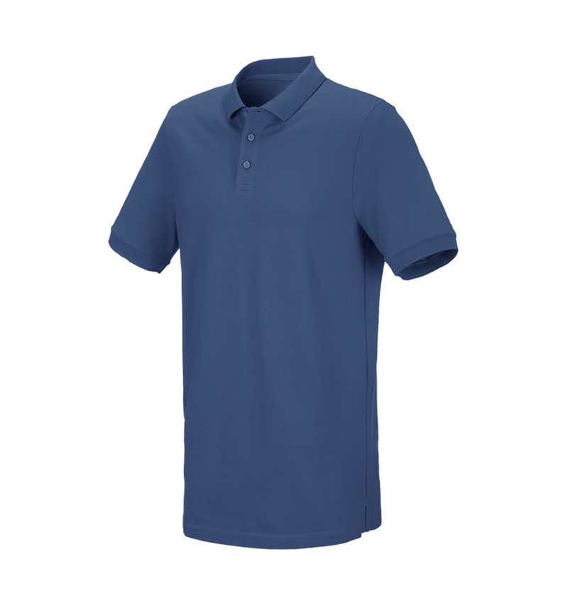 e.s. Piqué-Polo cotton stretch, long fit