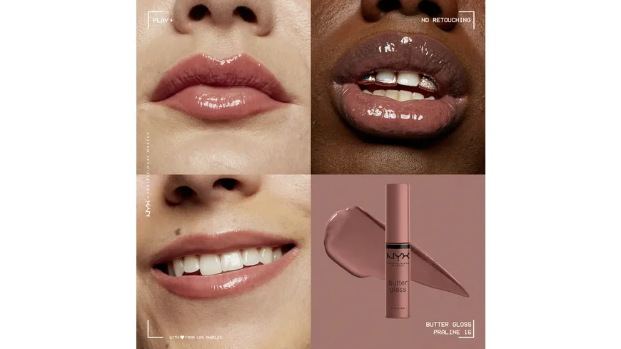 NYX PROFESSIONAL MAKEUP Buttergloss Lipgloss 8 ml 16 - Praline