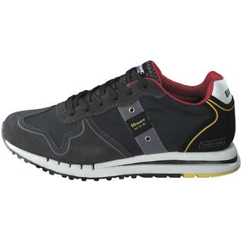 Blauer USA Schnürsneaker in schwarz